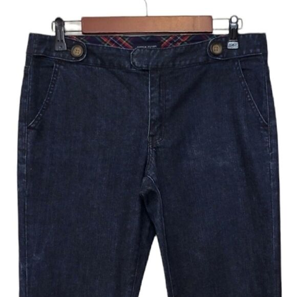 Tommy Hilfiger Vintage Mid Rise Boot Cut Dark Wash Denim Blue Jeans Size 6 - Picture 3 of 8